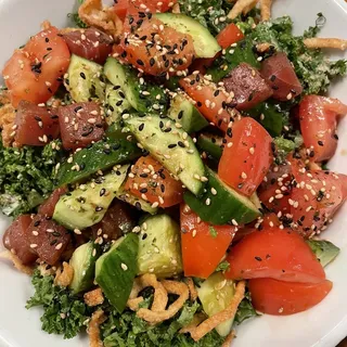 Kale Salad with Poke