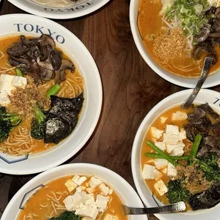 Creamy Truffle Vegan Ramen, Spicy Garnet Vegan, Spicy Quartz Vegan
