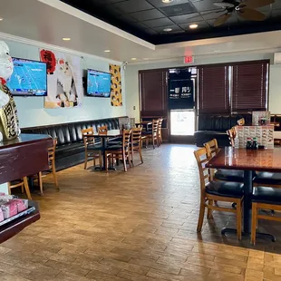 Dining inside and take out.