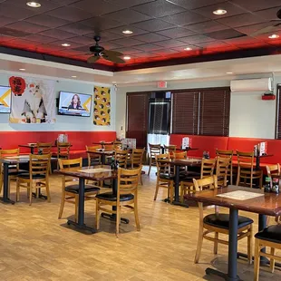 the interior of a restaurant