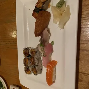 Sweet Potato Tempura Roll. Assorted sushi, my choice