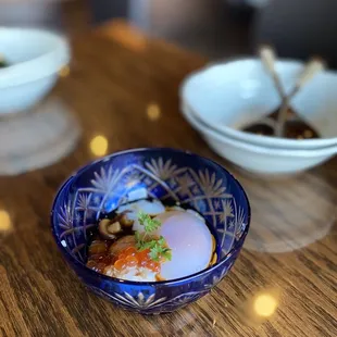 Uni Poached Egg with ikrua