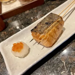 Salmon With Ikura Oroshi (3 stars)