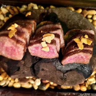 Wagyu on hot stone