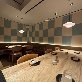 interior, sushi and sashimi