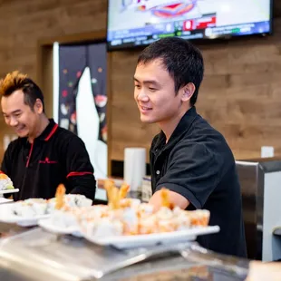 sushi and sashimi, interior