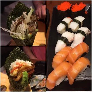 H72. Salmon Skin Hand Roll