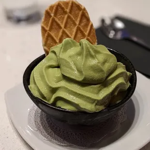 Matcha soft serve