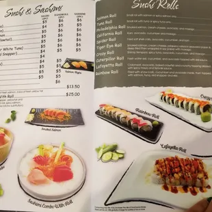 Booklet menu do not feel like normal plastic menus