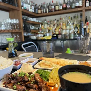 Ribeye teriyaki lunch set