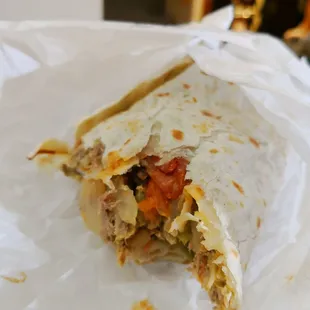 Machaca Breakfast Burrito