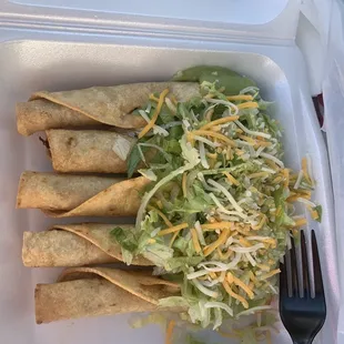 Rolled tacos - very dry