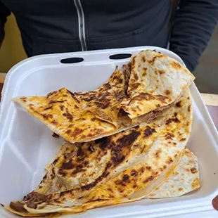 Barbecoa Shredded beef quesadilla