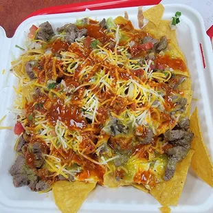 Carne asada nachos