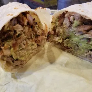 Carnitas burrito!  Very yummy!  (Also ordered a taco,  but I was so hungry that I ate it before I could take a picture of it!)