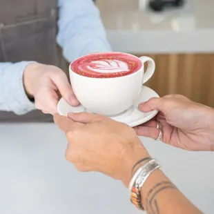 Beet latte- Rally Cafe