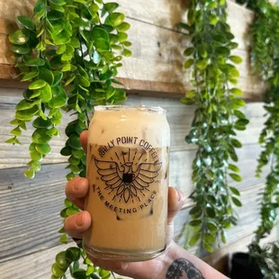 Iced Latte with cold foam