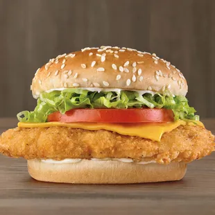 Open your eyes wide and set your sights on a quarter pound* of crispy, juicy, 100% white meat chicken topped with fresh icebe...