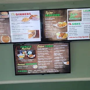 Updated menu