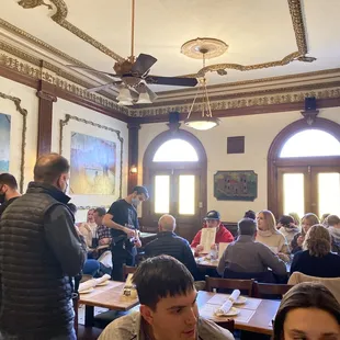 Upstairs dining area