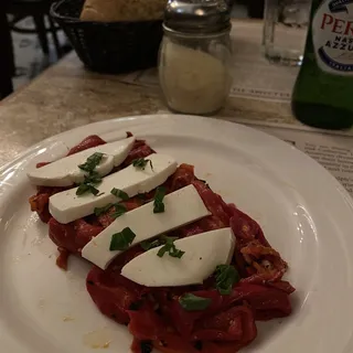 Roasted Peppers and Mozzarella Salad