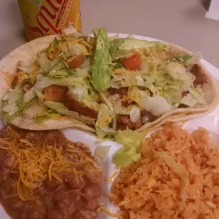 Fish Taco and Al Pastor Taco