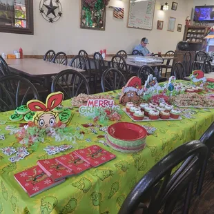 Annual Christmas parades set up for the kids.