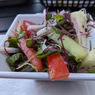 Lemon-Champagne Cucumber Slaw