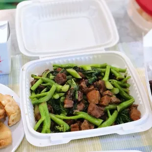 a variety of food items