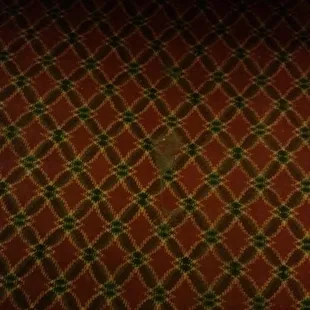 this was the floor outside the bathroom, not sure I want to know what this stain is