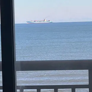 Kids enjoyed watching the ships.