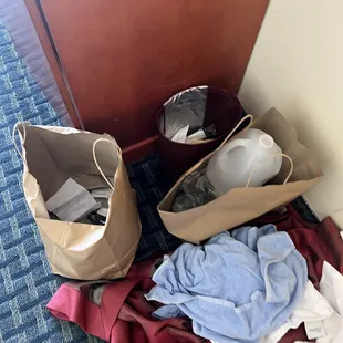 Never cleared any trash!