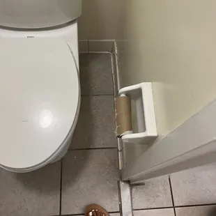 Never refilled toilet paper!