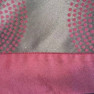 Dirty, smudged comforter cover...