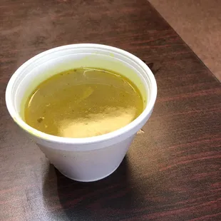 Soup included with lunch meal