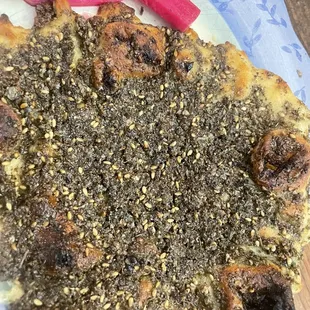 Zaatar and pickled turnips
