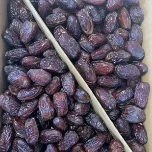 dates in a cardboard box