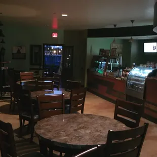 the interior of a ramaneh cafe