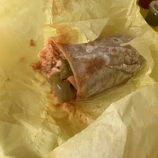 Shrimp burrito