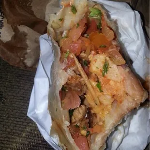 See the tooth pick!! Dangerous and nasty!!