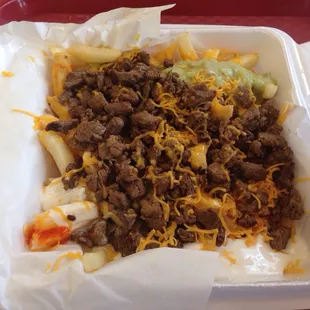 Carne asada "super fries" from Ramberto's