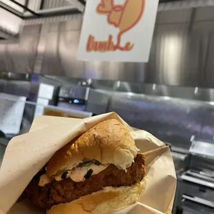 Bang bang chicken sandwich