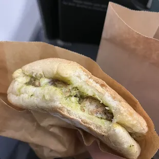 pesto chicken sandwhich