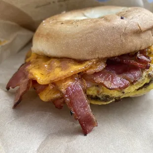 Bacon Egg Cheese Bagel