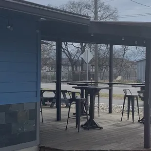Outside seating