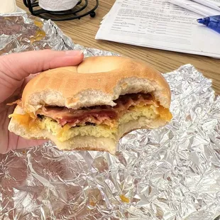 Bacon Egg Cheese Bagel