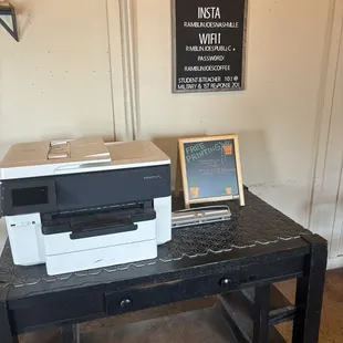 Printer and WiFi available