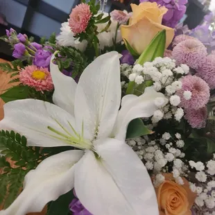 Gorgeous funeral arrangement- one of the larger items