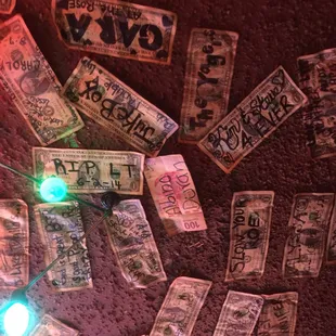  lot of money on the floor