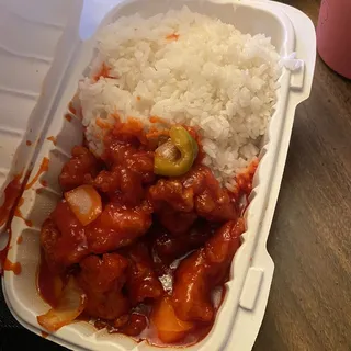 Sweet and Sour Chicken Rice